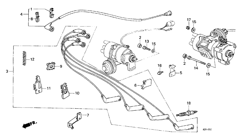 High tension cord/ spark plug