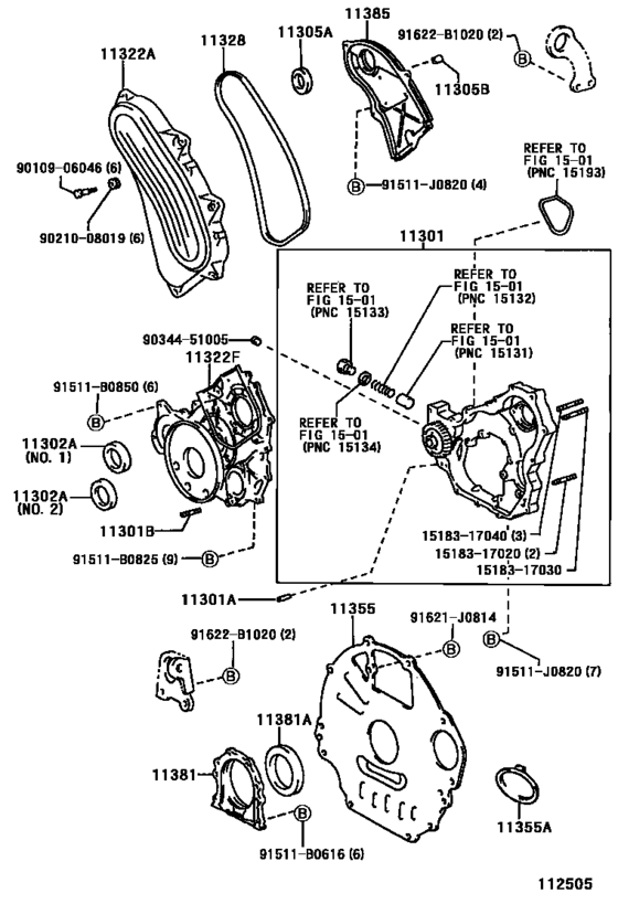Timing Gear Cover & Rear End Plate