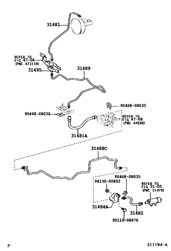 Clutch Pedal & Flexible Hose