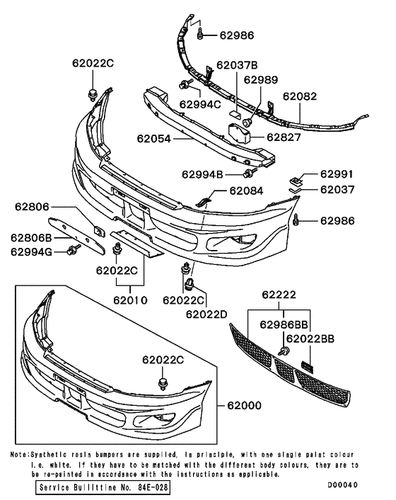 Front bumper & support