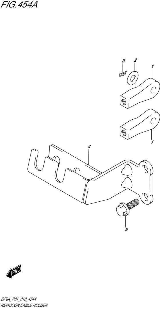 Remocon cable holder