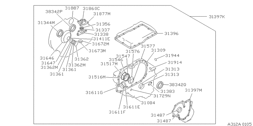 Gasket & seal kit (automatic)