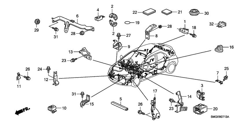 Harness band/bracket