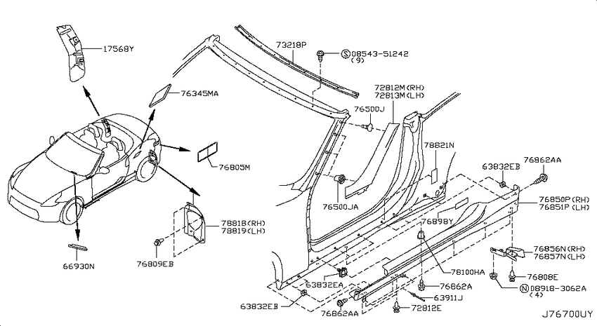 Body side fitting