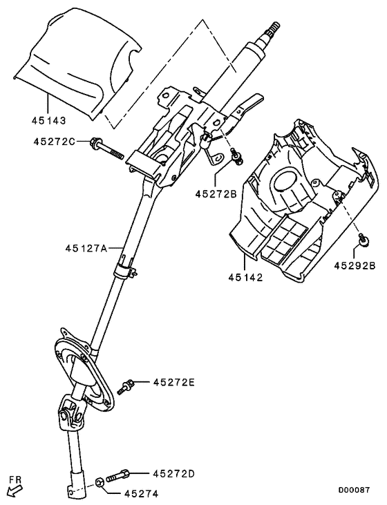 Steering column & cover