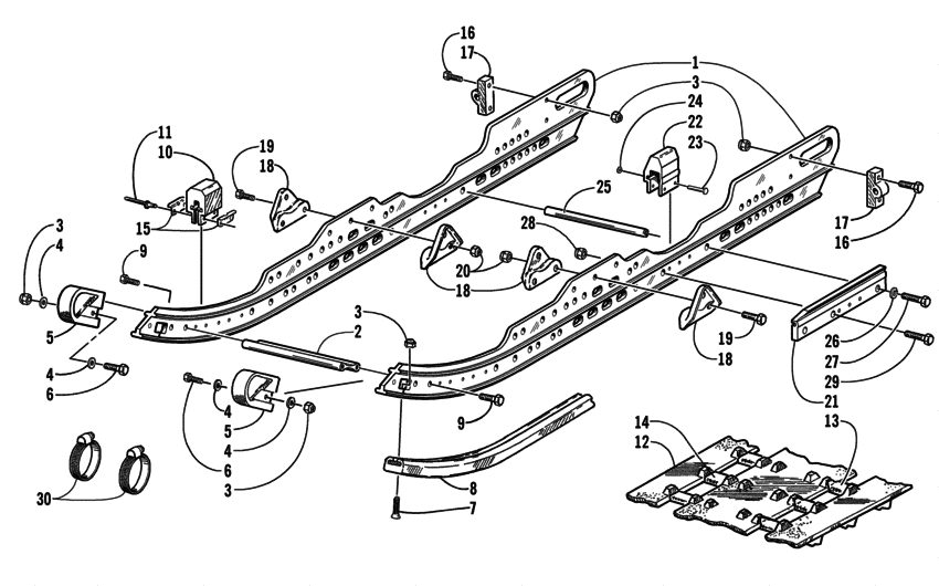 Slide Rail And Track Assembly