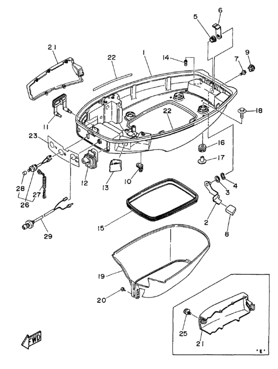 Bottom cowling