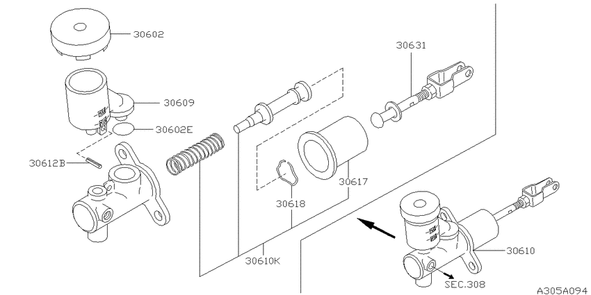 Clutch master cylinder
