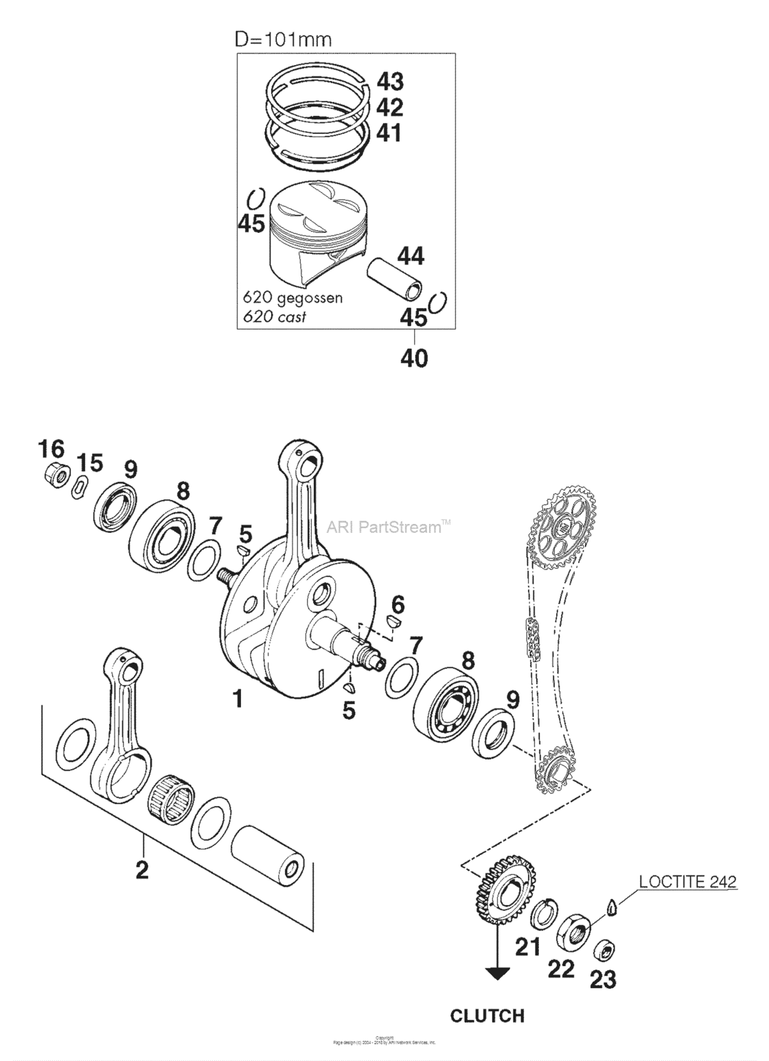 Crankshaft, Piston