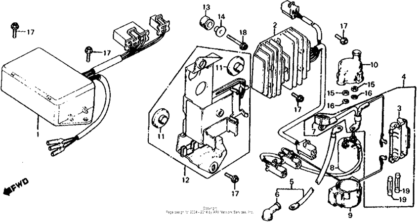 Electric plate + c.d.i. unit 80