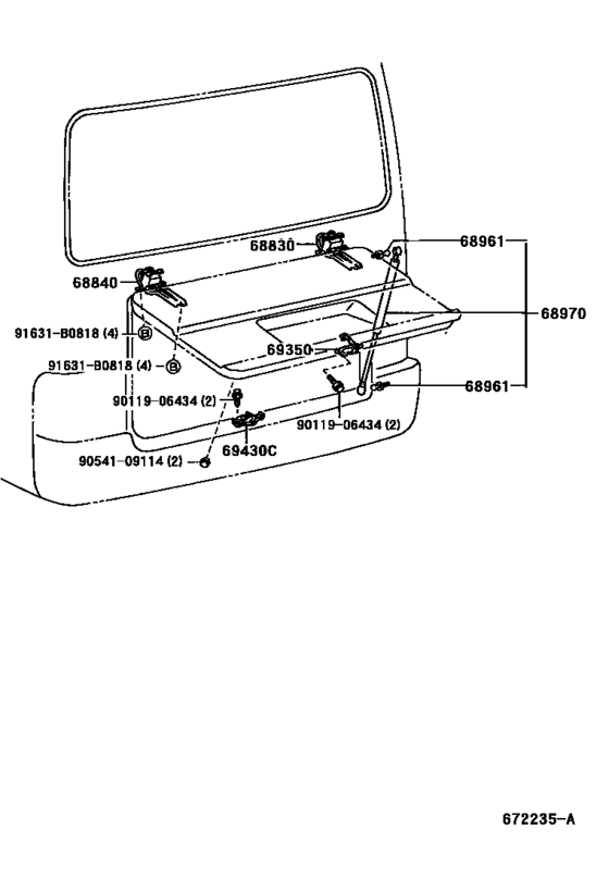 Back Door Lock & Hinge
