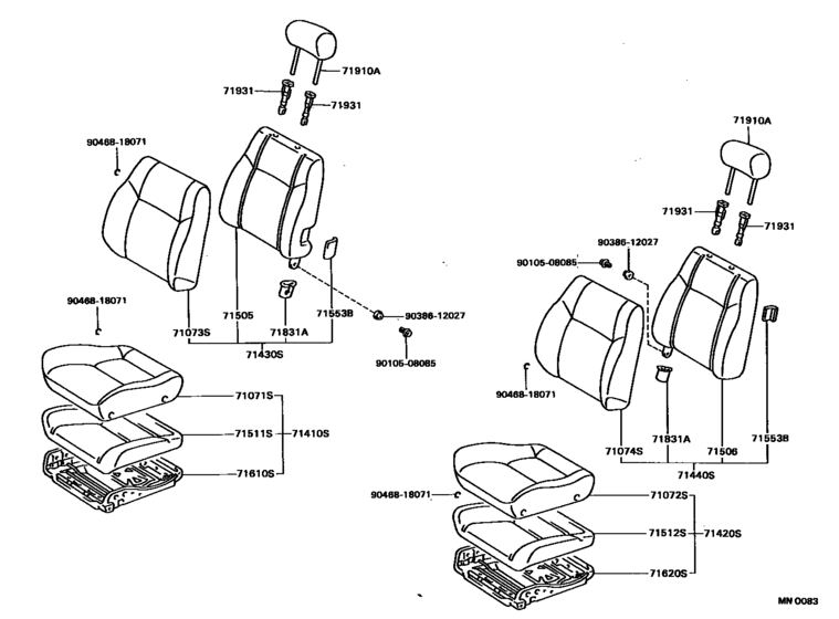Front Seat & Seat Track