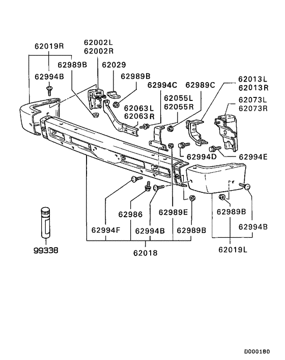 Front bumper & support
