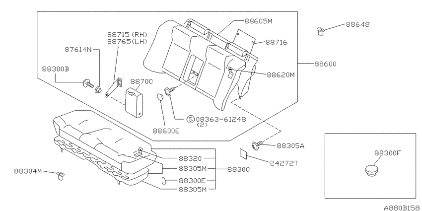 Rear seat