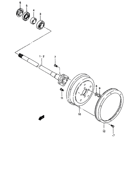 Rear axle