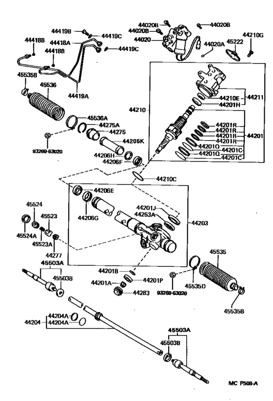 Front Steering Gear & Link