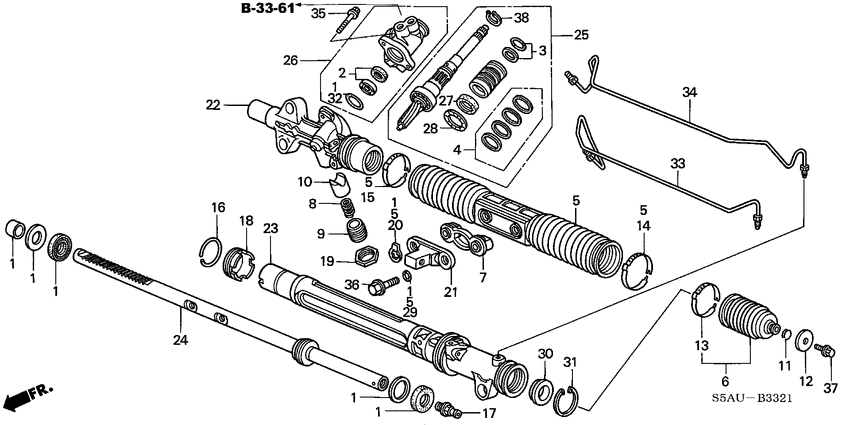 P.s. gear box components