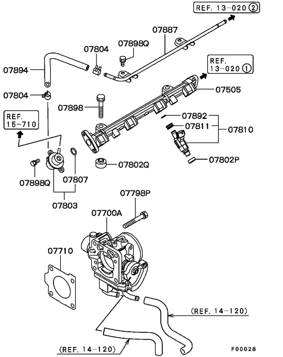 Injector & throttle body