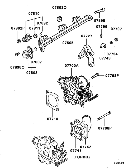 Injector & throttle body