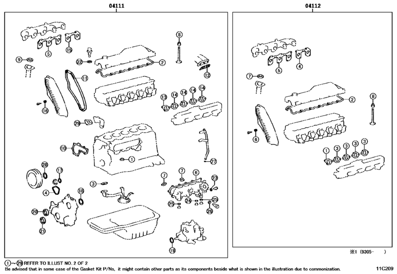 Engine Overhaul Gasket Kit