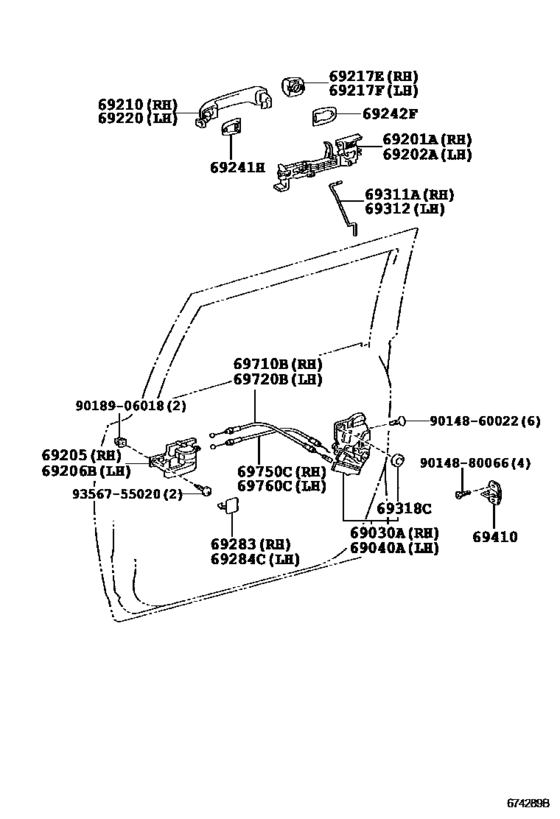 Front Door Lock & Handle