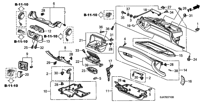Instrument panel garnish