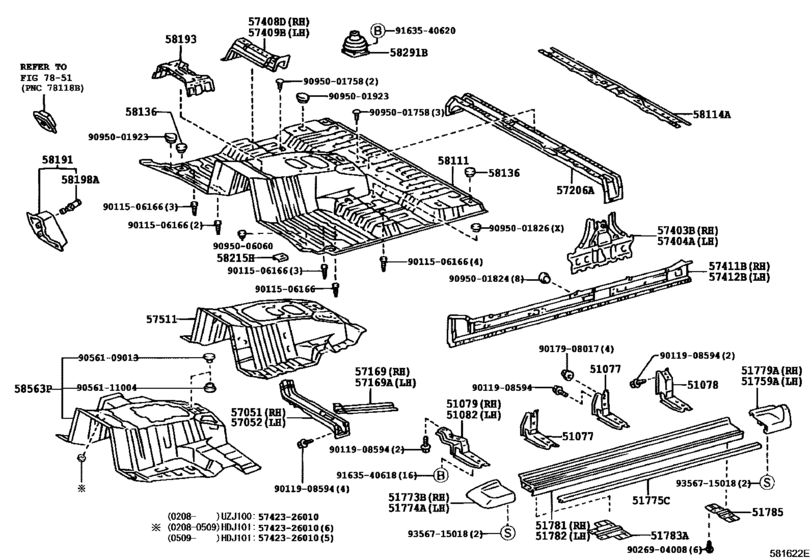 Front Floor Panel & Front Floor Member