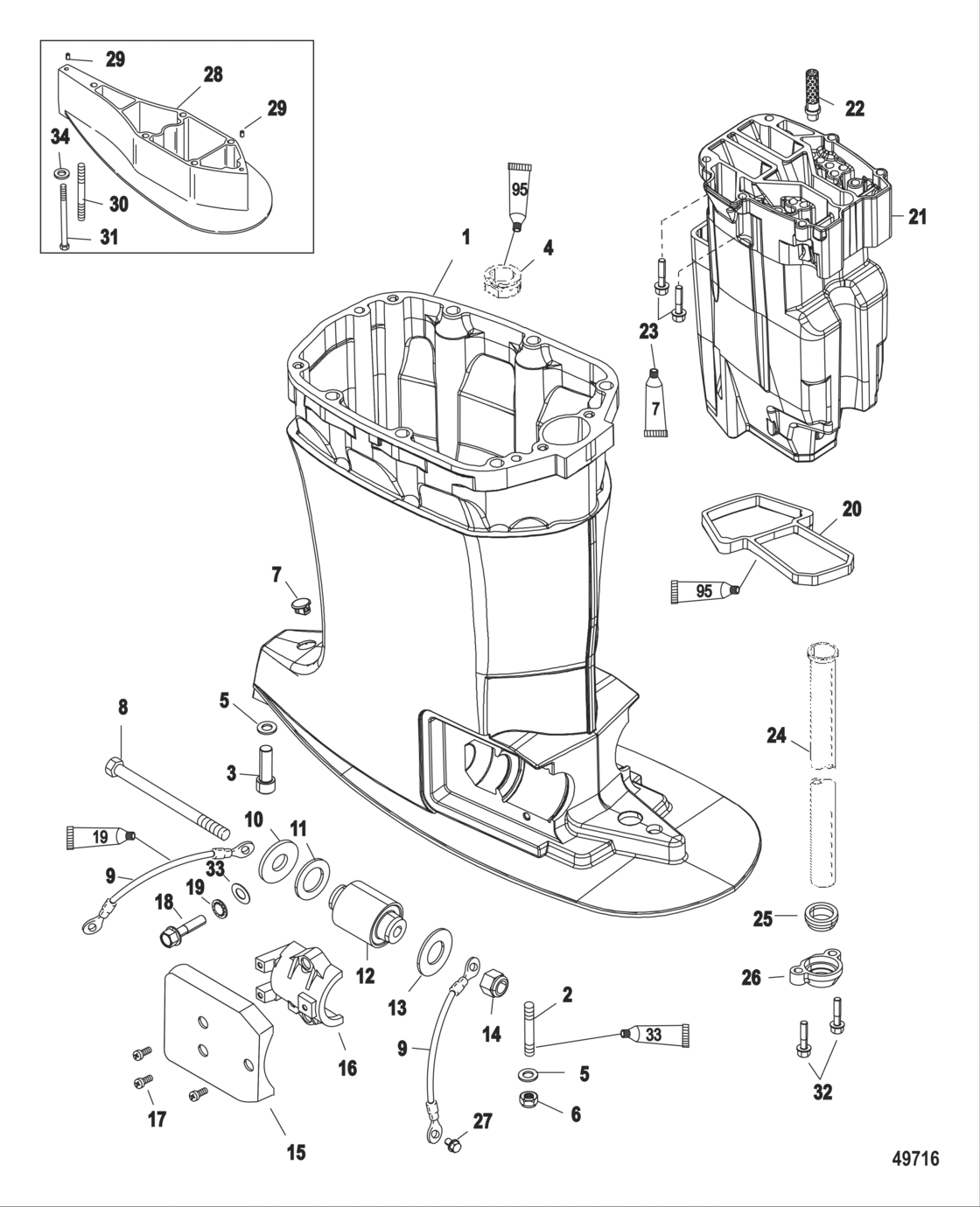Driveshaft Housing And Exhaust Tube