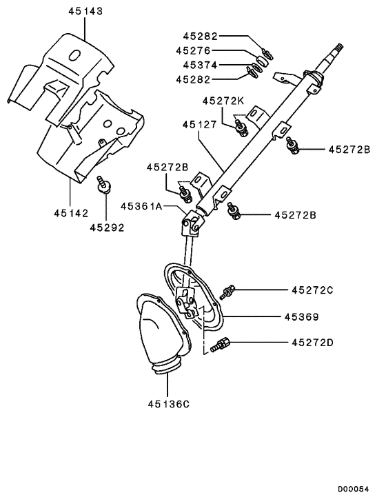 Steering column & cover