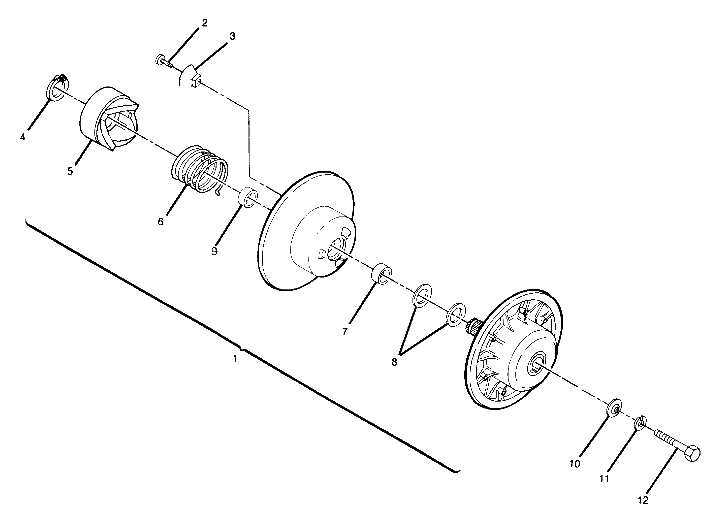 Driven clutch assembly