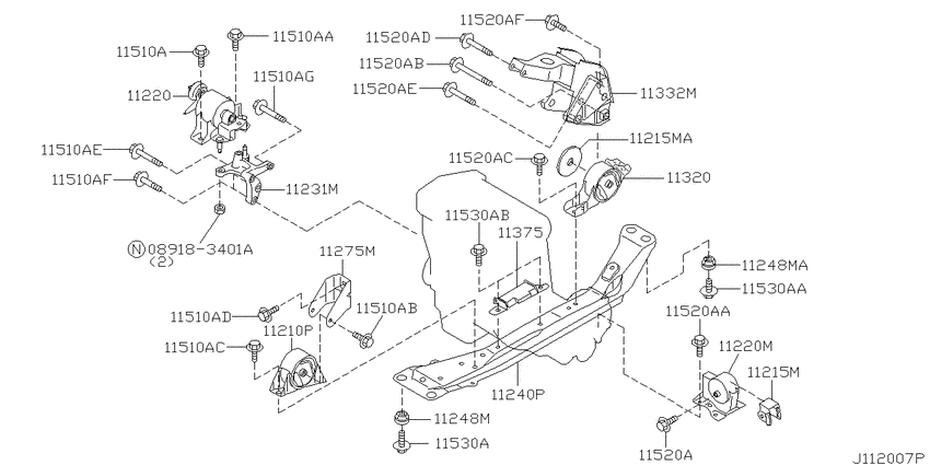 Engine & transmission   mounting