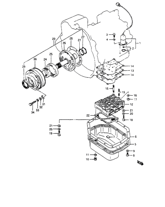 Oil pump and oil pan