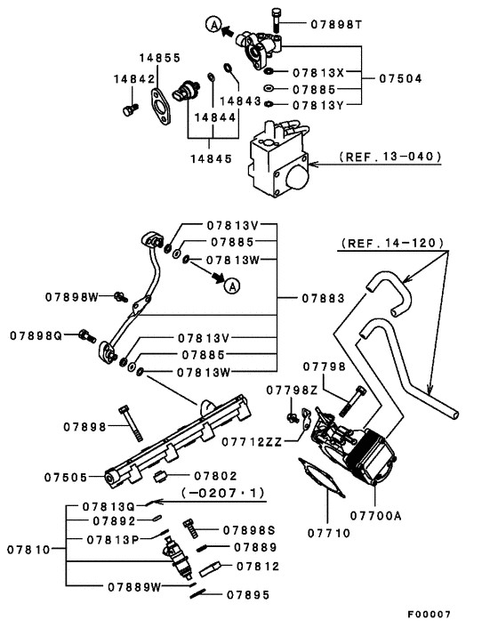 Injector & throttle body