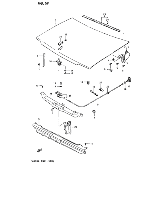 Front hood panel