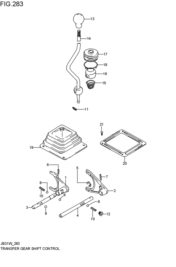 transfer gearlever control