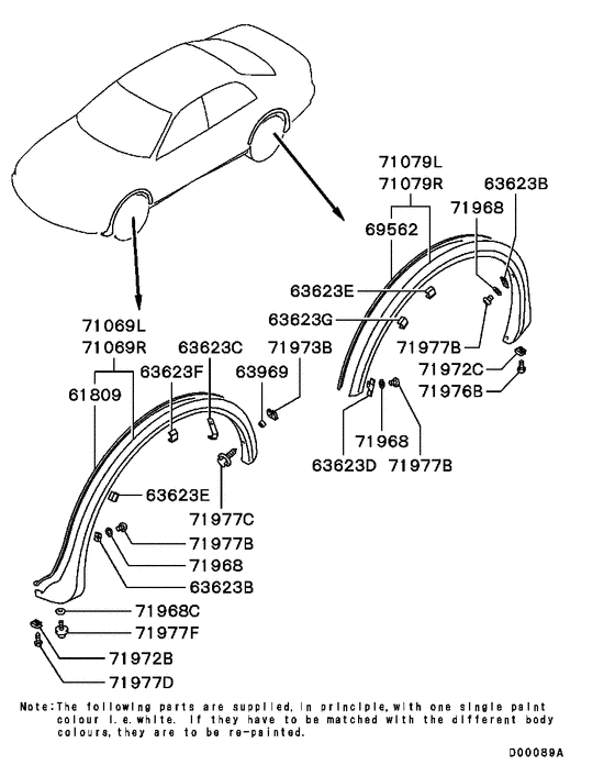 Side garnish & moulding