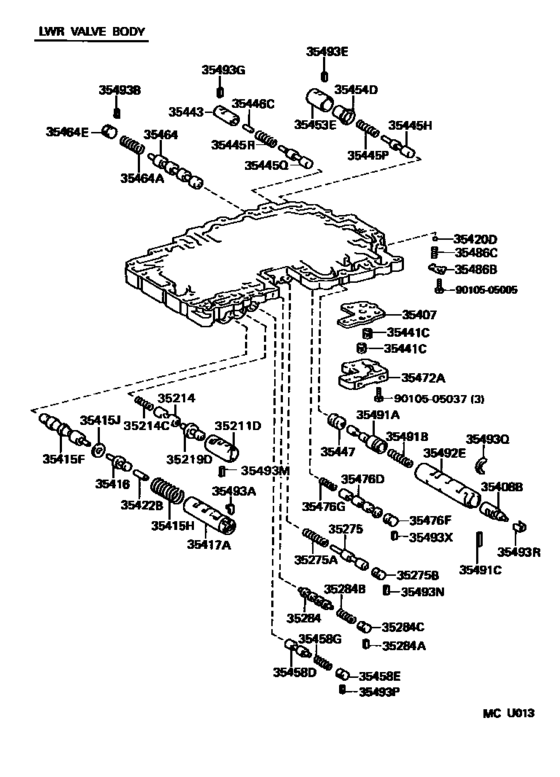 Valve Body & Oil Strainer (Atm)