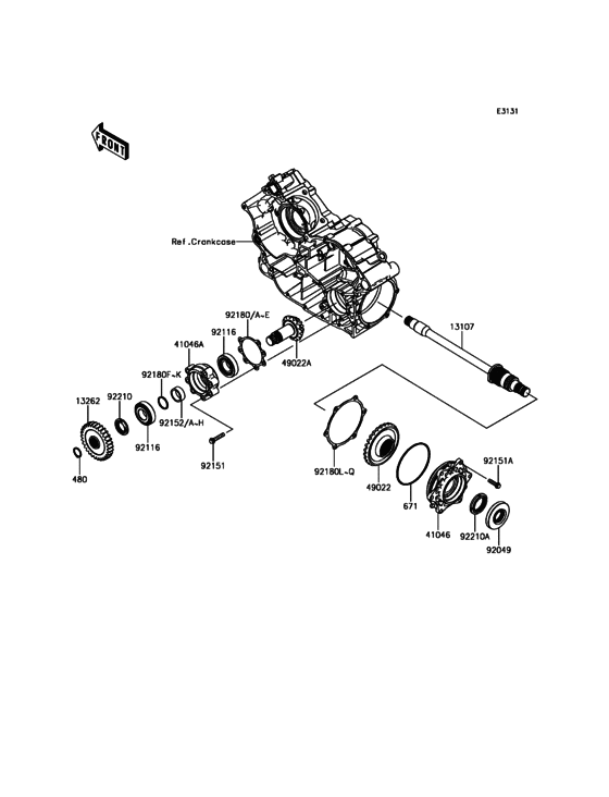 Front Bevel Gear