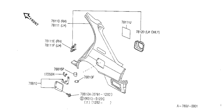 Rear fender & fitting
