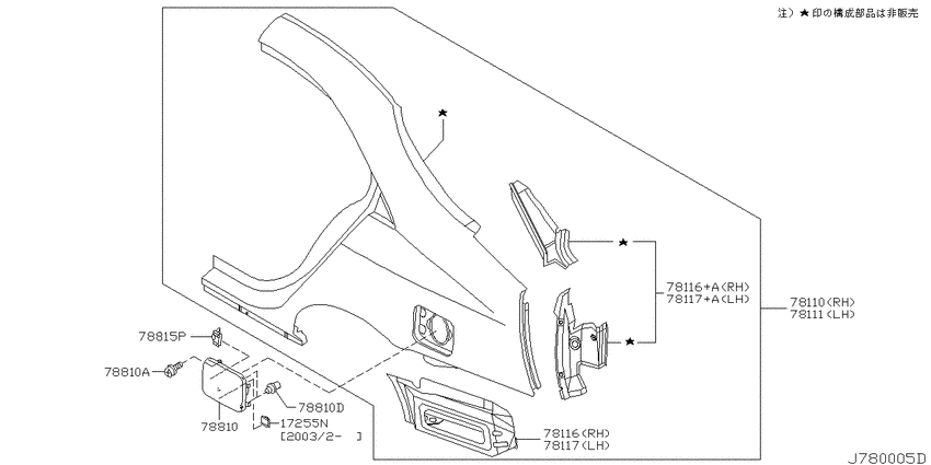 Rear fender & fitting