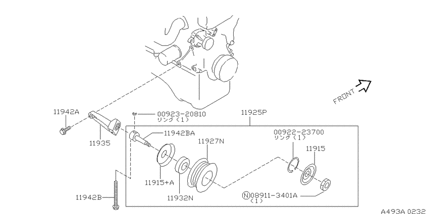 Power steering pump mounting