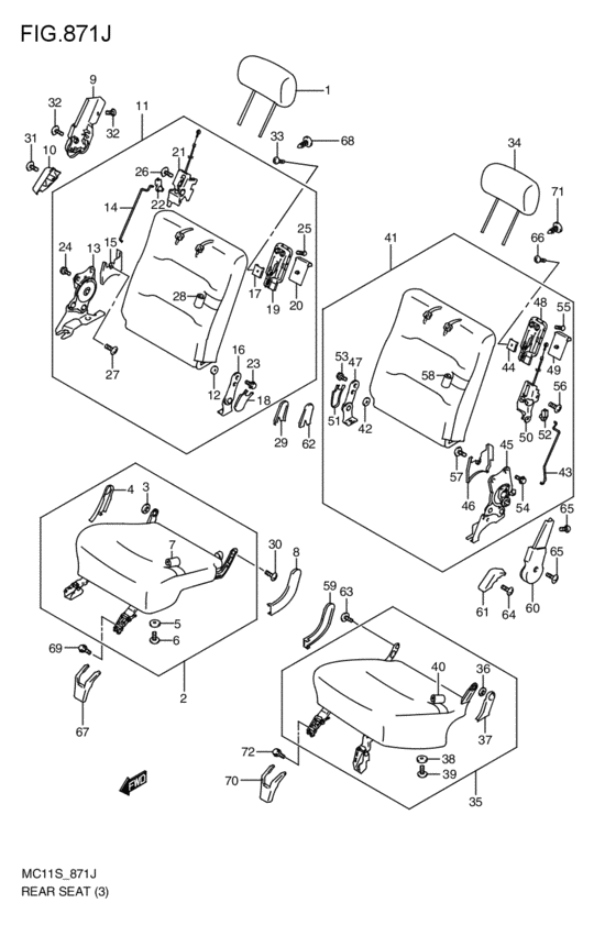 rear seat