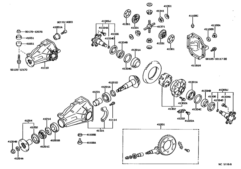 Rear Axle Housing & Differential
