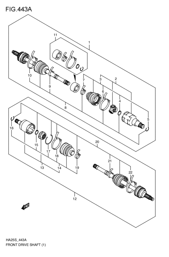 front-drive shaft