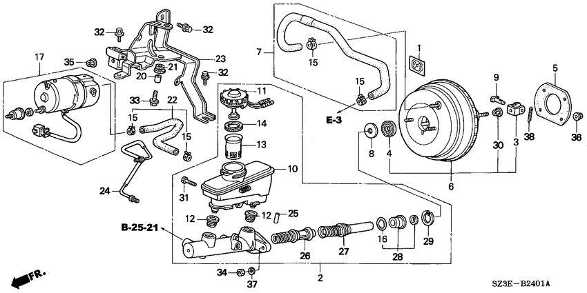 Brake master cylinder/ master power