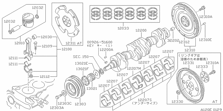 Piston,crankshaft & flywheel