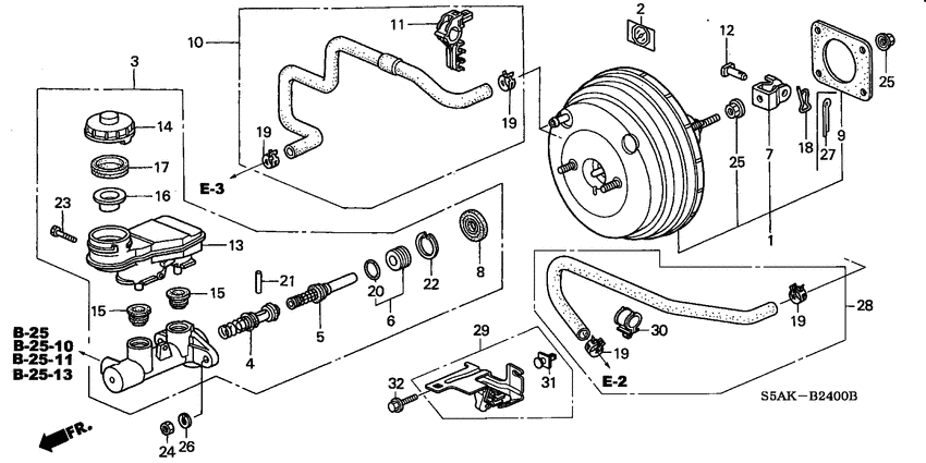 Brake master cylinder/ master power