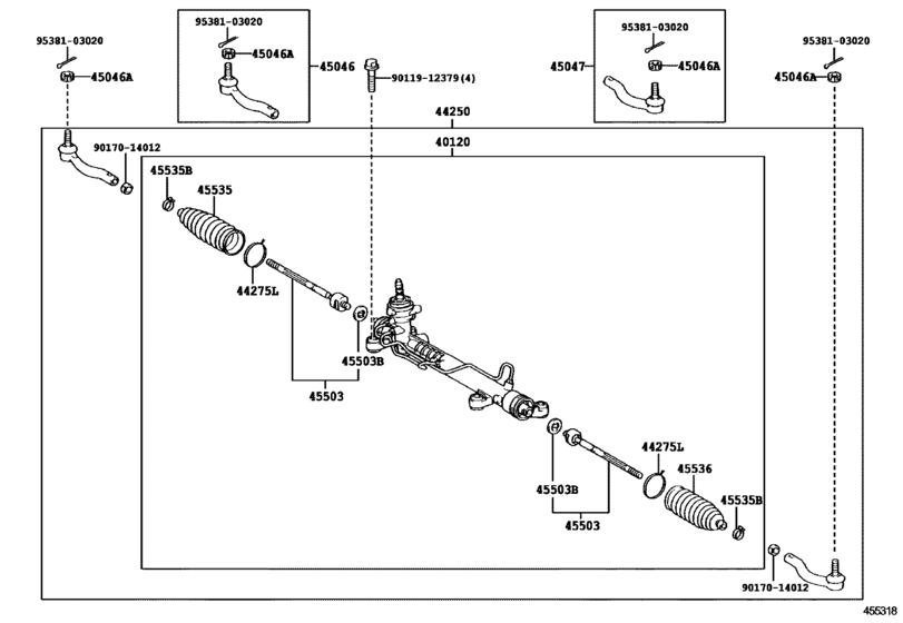 Front Steering Gear & Link