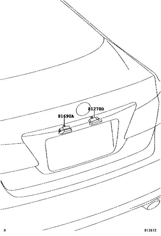 Rear License Plate Lamp