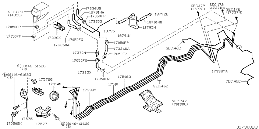Fuel piping